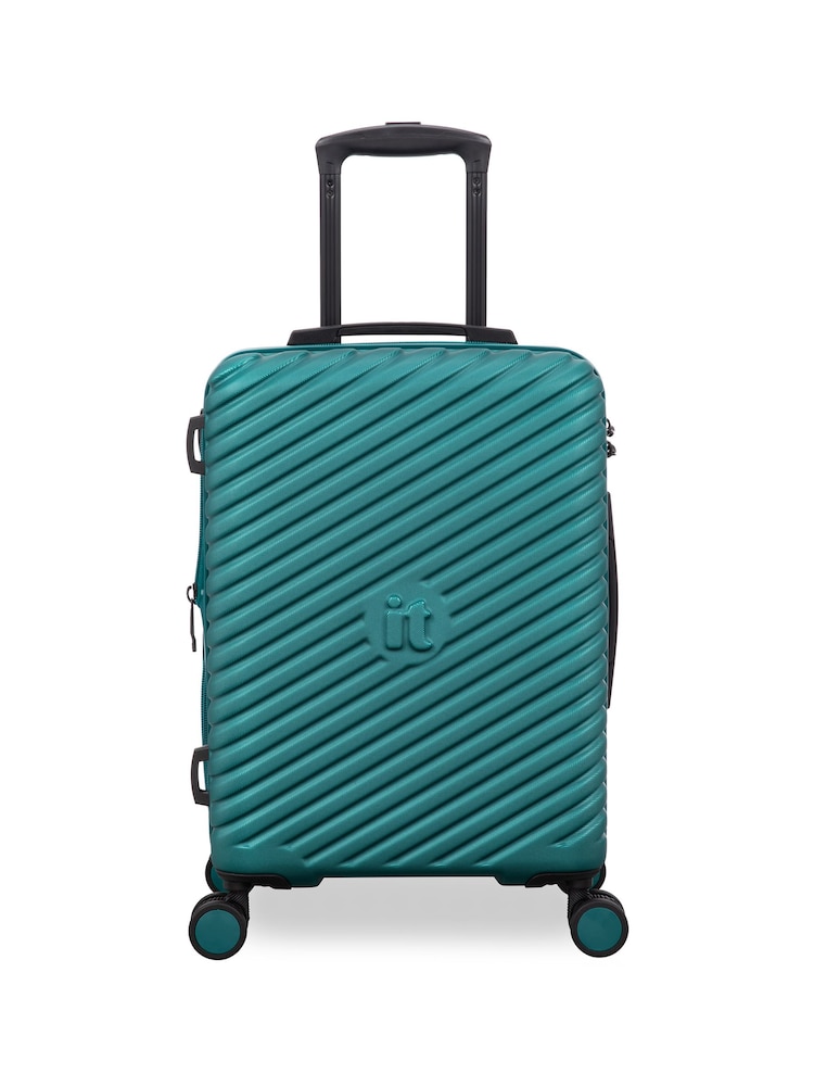 IT Luggage Green Pleating Cabin Suitcases - Image 1 of 8