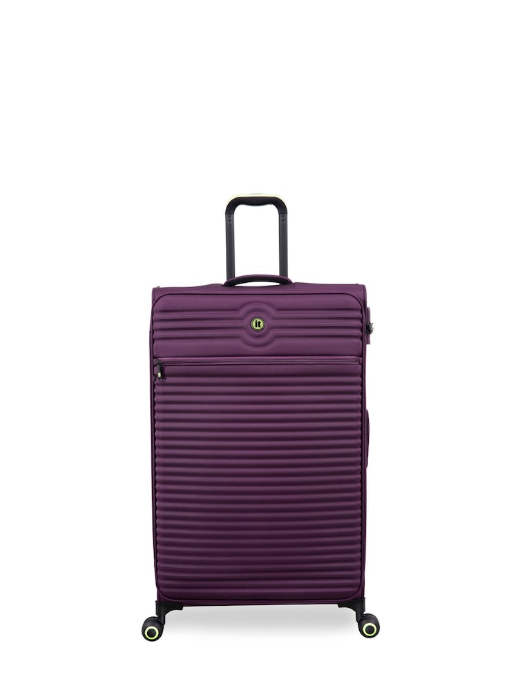 IT Luggage Large Purple Circulator Suitcase - Image 1 of 8