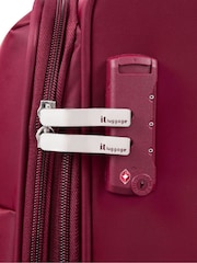 IT Luggage Medium Red Lustrous Luxe French Port Suitcase - Image 7 of 8