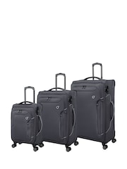 IT Luggage Grey Teleported Suitcases Set 3 Piece - Image 1 of 12