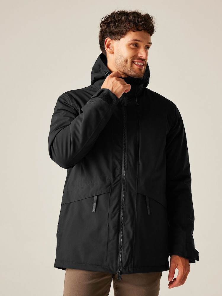 Regatta Black Balaton Midweight Coat - Image 1 of 9 Regatta Black Balaton Midweight Coat - Image 1 of 9