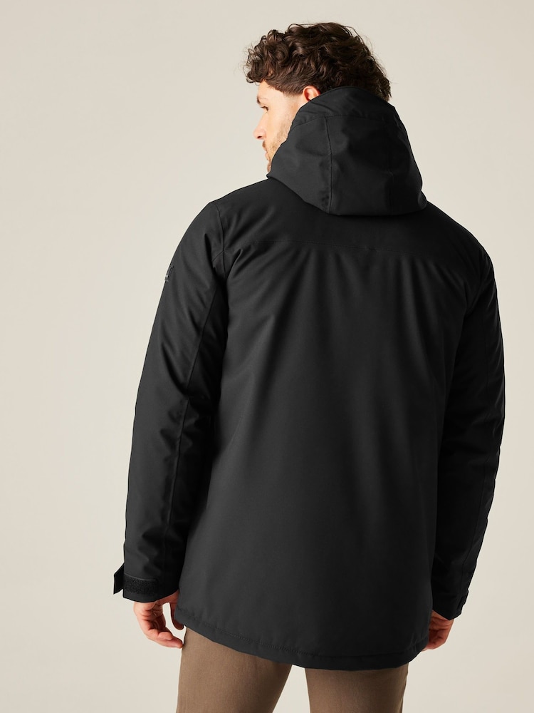 Regatta Black Balaton Midweight Coat - Image 2 of 9 Regatta Black Balaton Midweight Coat - Image 2 of 9