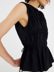River Island Black Draw String Tiered Top - Image 3 of 4