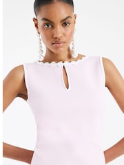 River Island Pink Daisy Trim Shift Dress - Image 3 of 5