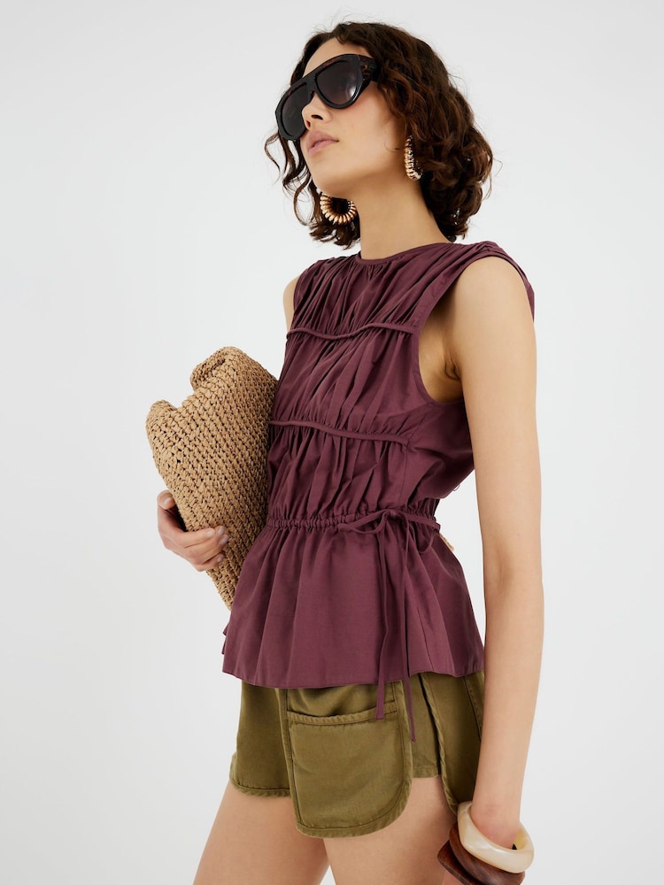 Blusa com cordões e camadas River Island - Imagem 1 de 4