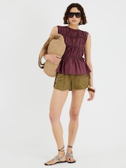 Blusa com cordões e camadas River Island - Imagem 2 de 4
