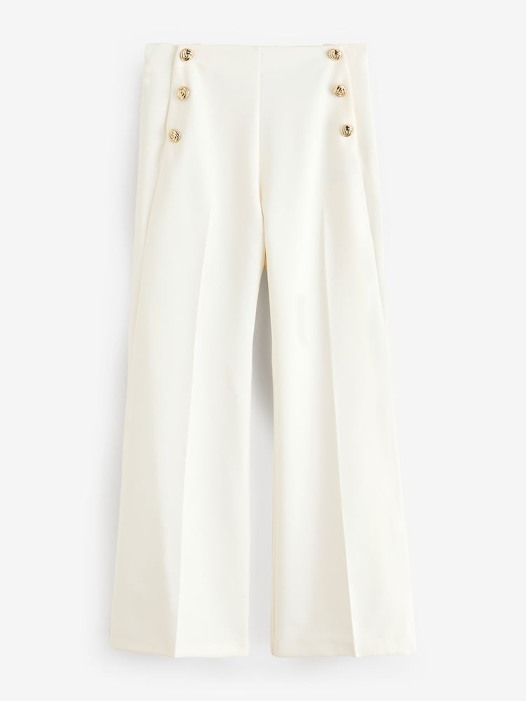 River Island Mock Button Front Trousers - Imagem 5 de 5