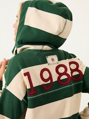 FatFace Airlie Green 1988 Stripe Hoodie - Image 2 of 6