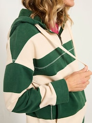 FatFace Airlie Green 1988 Stripe Hoodie - Image 4 of 6