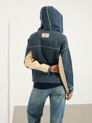 FatFace Airlie Navy Zip Through Hoodie - Image 2 of 6