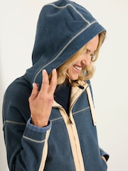FatFace Airlie Navy Zip Through Hoodie - Image 5 of 6