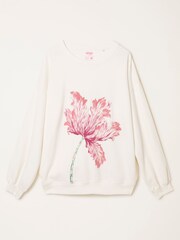 FatFace Alex Ivory Painterly Floral Crew Sweat - Image 5 of 5