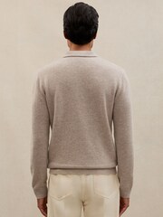 Reiss Oatmeal Daunton Polo Shirt - Image 5 of 6