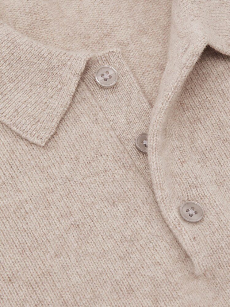 Reiss Oatmeal Daunton Polo Shirt - Image 6 of 6