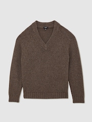 Reiss Brown Melange Golder Jumper - Image 2 of 7