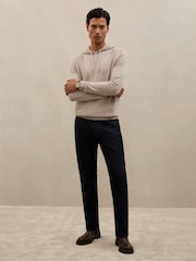 Reiss Oatmeal Ruler Hoodie - Image 3 of 6