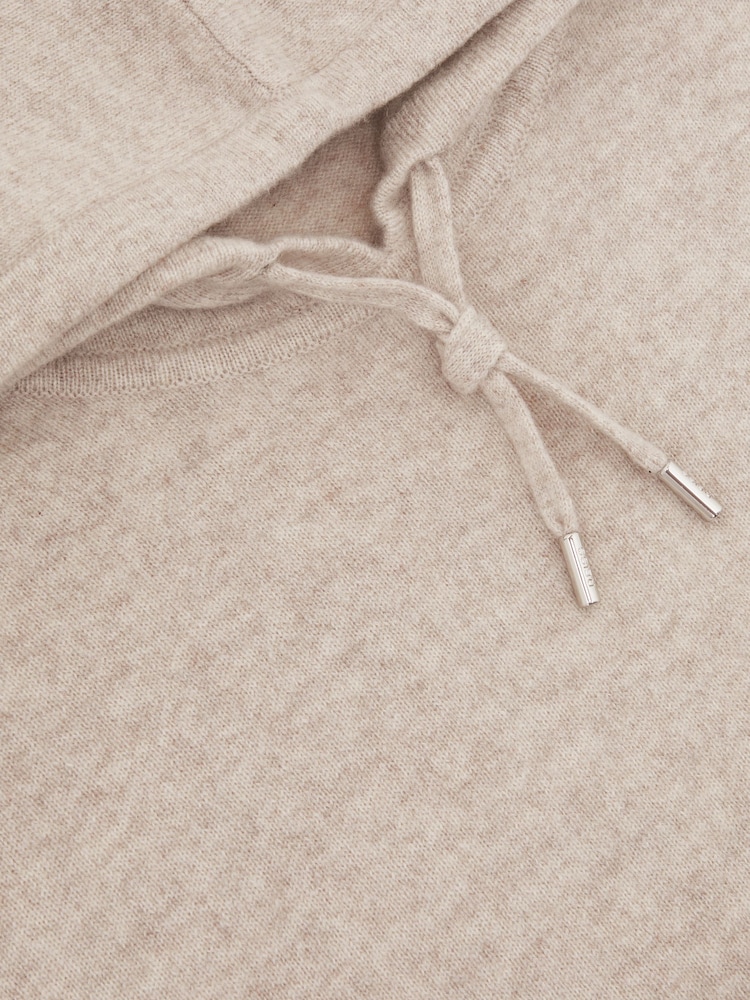 Reiss Oatmeal Ruler Hoodie - Image 6 of 6