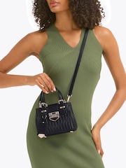 Carvela Maria Micro Weave Black Bag - Image 1 of 5