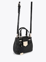Carvela Maria Micro Weave Black Bag - Image 3 of 5