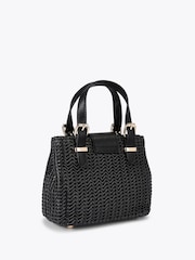 Carvela Maria Micro Weave Black Bag - Image 4 of 5