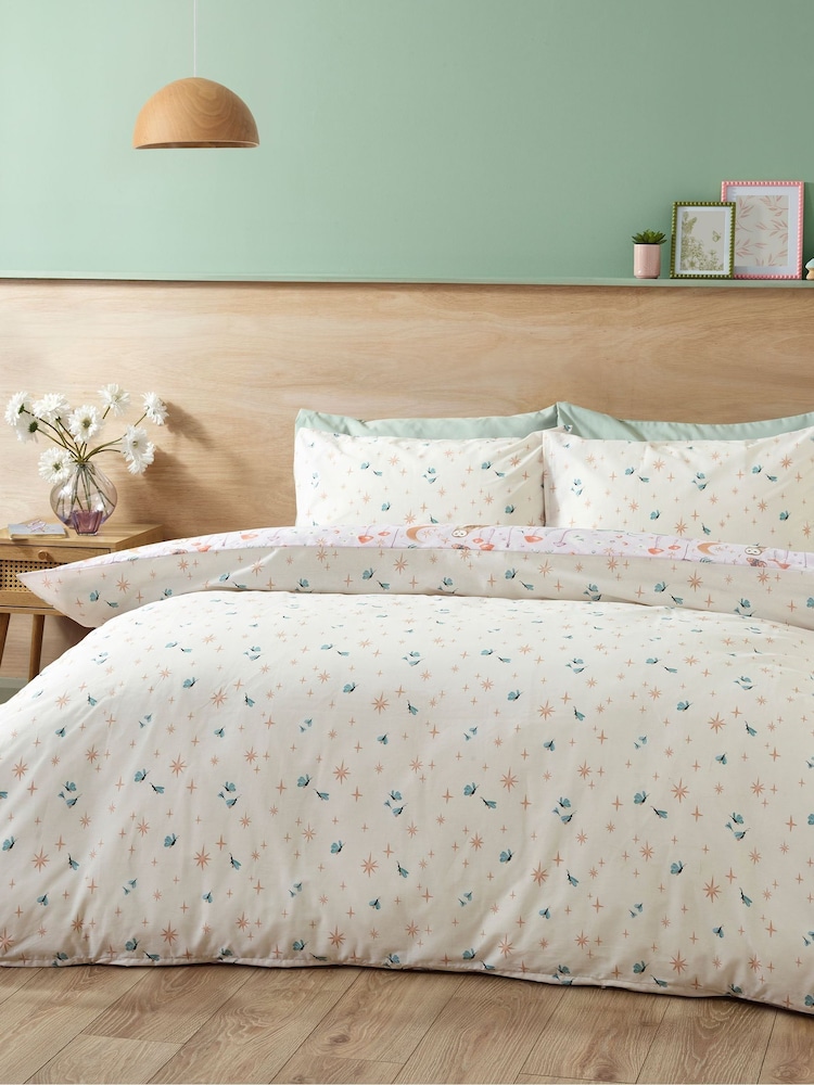 Catherine Lansfield Lilac Enchanted Twilight Animal Print Duvet Cover Set - Image 2 of 4