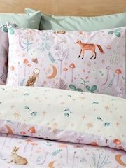 Catherine Lansfield Lilac Enchanted Twilight Animal Print Duvet Cover Set - Image 3 of 4