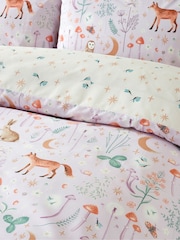 Catherine Lansfield Lilac Enchanted Twilight Animal Print Duvet Cover Set - Image 4 of 4