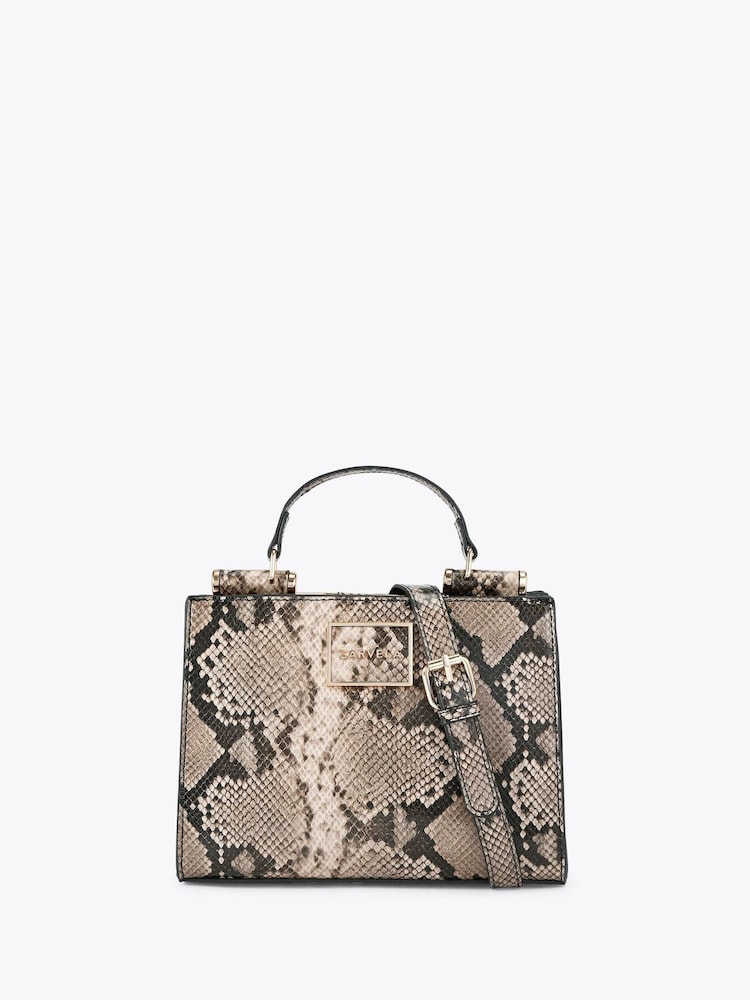 Carvela Brown Carvela Red Jessica Midi Tote 2 Bag - Image 2 of 5 Carvela Brown Carvela Red Jessica Midi Tote 2 Bag - Image 2 of 5