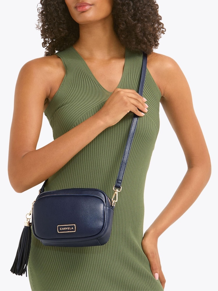Carvela Blue Como Cross-Body 2 Bag - Image 1 of 5