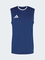 adidas Blue Entrada26 Sleeveless Jersey - Image 7 of 8