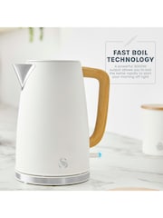 Swan White Fjord Jug 1.7L Kettle - Image 2 of 6