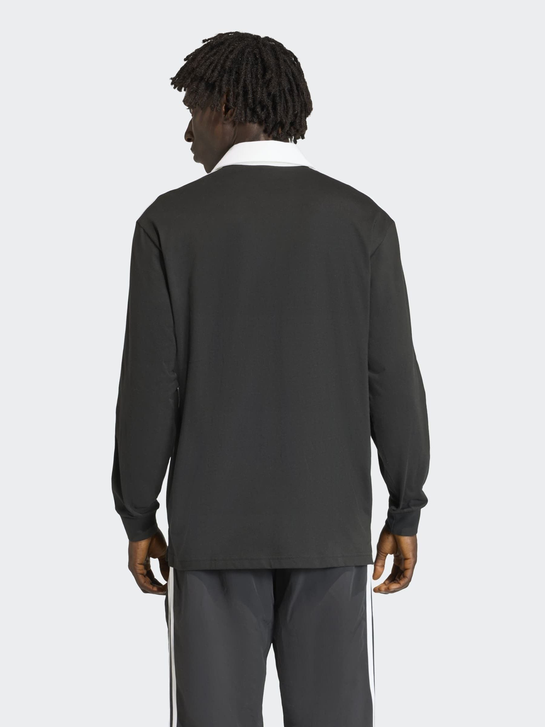 Next：日本 ブラック - adidas Originals 3 ストライプ ラグビー 長袖