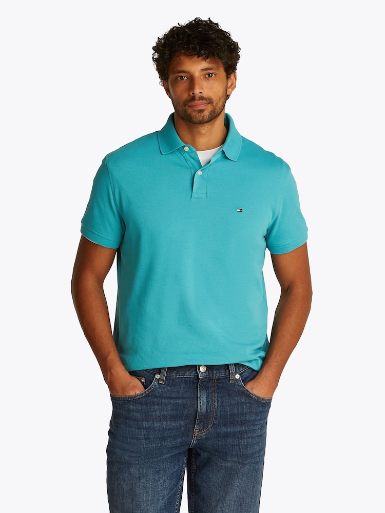 Tommy Hilfiger Blue Regular Fit 1985 Polo Shirt - Image 1 of 6