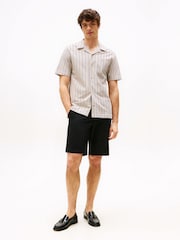 Tommy Hilfiger Black Relaxed Fit 1985 Harlem Chino Shorts - Image 1 of 5