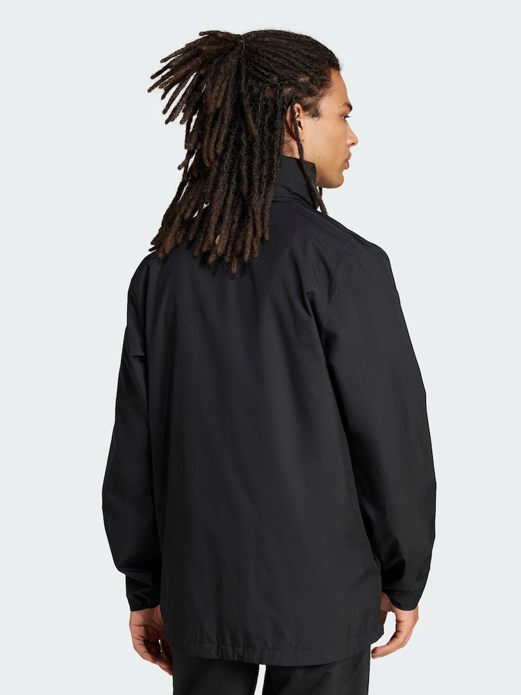 adidas Black Terrex Multi Essentials 2 Layer Rain Jacket - Image 2 of 6