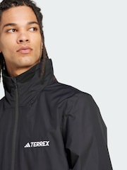 adidas Black Terrex Multi Essentials 2 Layer Rain Jacket - Image 5 of 6