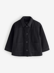 Black Button Up Shacket - Image 1 of 1