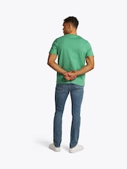 Tommy Hilfiger Green Contrast Monogram Embroidery T-Shirt - Image 2 of 6