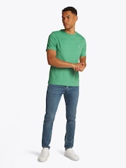 Tommy Hilfiger Green Contrast Monogram Embroidery T-Shirt - Image 3 of 6