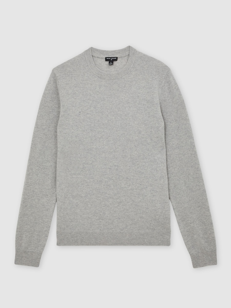 Reiss Soft Grey Melange Monarch Jumper - Image 2 of 6