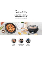 Sur La Table Black Core Digital Slow Cooker 3.5 Litre - Image 2 of 6