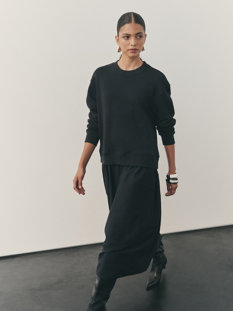 Nothing Ordinary Black Layered Bubble Hem Dress - Image 1 of 6