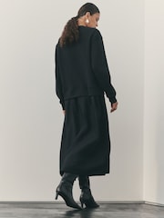 Nothing Ordinary Black Layered Bubble Hem Dress - Image 2 of 6