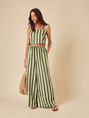 Nobodys Child Pippa Striped Linen Blend Top - Imagem 3 de 4