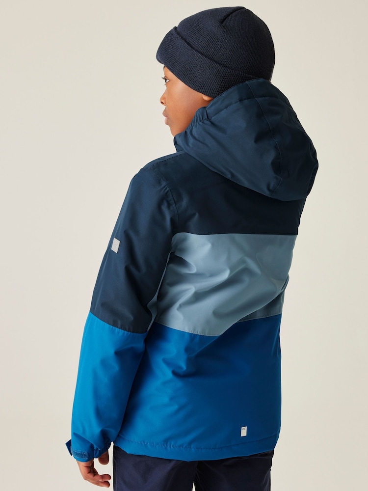 Regatta Blue Beamz Britelight Waterproof Jacket - Image 2 of 9 Regatta Blue Beamz Britelight Waterproof Jacket - Image 2 of 9