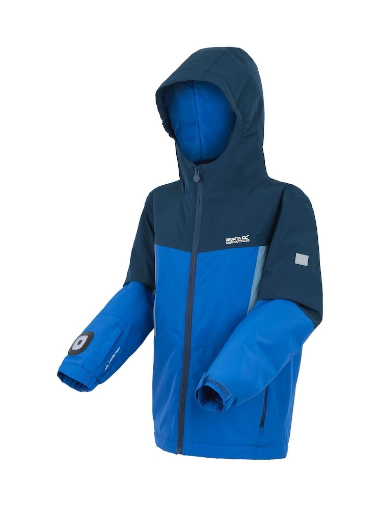 Regatta Blue Beamz Britelight Waterproof Jacket - Image 9 of 9 Regatta Blue Beamz Britelight Waterproof Jacket - Image 9 of 9