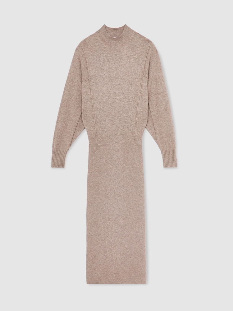 Neutro - Reiss Suni Wool-Blend Alto-Neck Knitted Dress with Cashmere - Imagen 2 de 7 Neutro - Reiss Suni Wool-Blend Alto-Neck Knitted Dress with Cashmere - Imagen 2 de 7