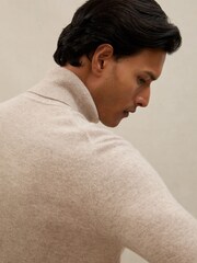 Reiss Oatmeal Melange Regal Jumper - Image 4 of 7