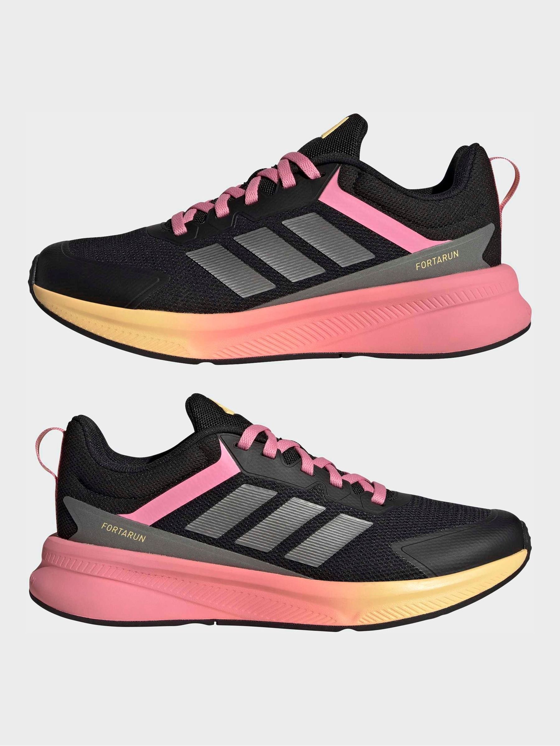 Next：日本 ブラック / ピンク - adidas フォルタラン 4.0 レース