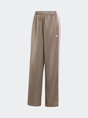 adidas Originals Green Soccer Summer Satin Pinstripe Wide Leg Trousers - Image 6 of 6